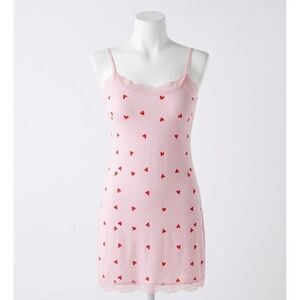NEW Z SUPPLY little things heart chemise in pink marshmallow
